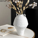 Axyaa Ceramic Vase Artificial Flower Arrangement Room Decor Aesthetic Vase Home Decor