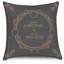 Axyaa Geometric Christmas New Year Pattern Cushion Cover for Sofa Bedroom Car