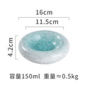 Axyaa Ceramic Concave Soup, Dessert, Sushi Plate - Retro Creative Design