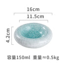 Axyaa Ceramic Concave Soup, Dessert, Sushi Plate - Retro Creative Design