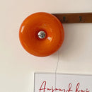 Axyaa Donut Glass Wall Lamp USB Plug LED Touch Switch Table Ornament