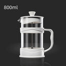 Axyaa French Press Pot, High Borosilicate Glass, Hand Press Coffee, Tea, Milk Brewings