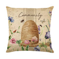 Axyaa Easter Bunny Egg Pillow Cover Spring Farmhouse Home Decor Butterflies Flowers