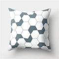 Axyaa Geometric Stripe Pillowcase with English Letter Design