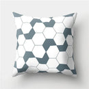 Axyaa Geometric Stripe Pillowcase with English Letter Design