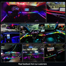 Axyaa RGB Symphony Ambient Lights for Tesla Car Interior, APP Control & Remote