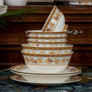 Axya Top-Grade Bone Dinnerware Set with Cutlery and Utensils