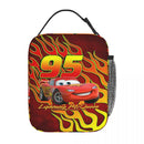 Axyaa Lightning Mcqueen Insulated Lunch Bag for School, Bento Box Cooler