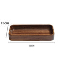 Axyaa Wooden Nut Plate: High-Grade Creative Dessert & Fruit Holder, Kitchen Tableware