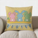 Axyaa Bunny Ears & Polka Dot Pillow Cover for Sofa, Bedroom, Car
