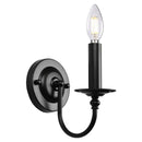 Axyaa Vintage Black Iron Wall Lamp Bedside Sconce