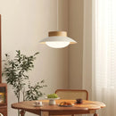 Axyaa Cream Wind LED Pendant Light Chandelier for Bedroom Home Decor