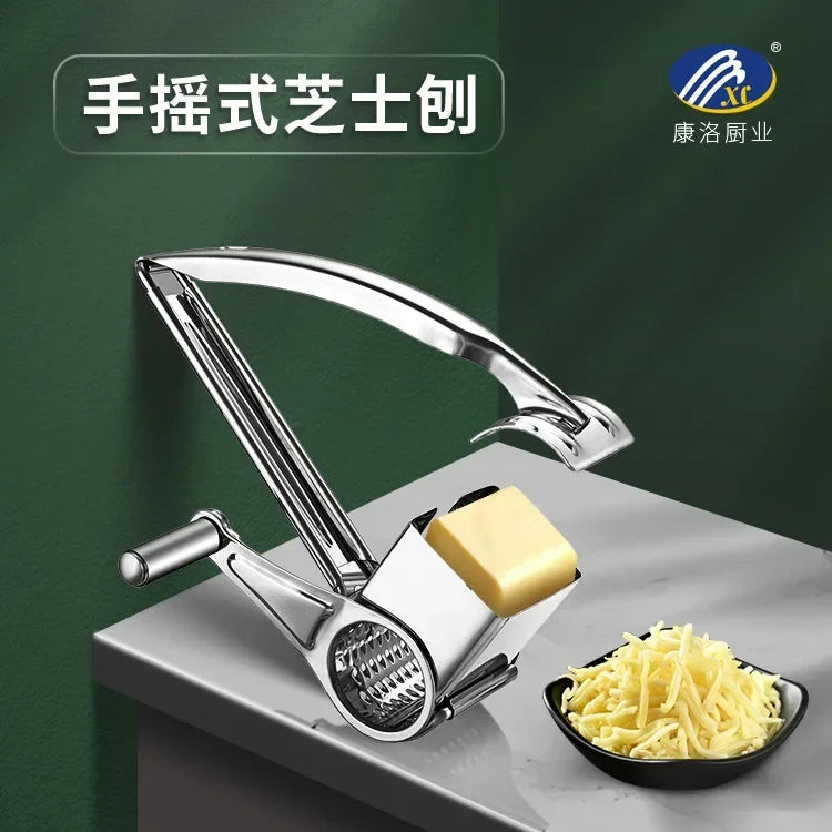 Axya Rotary Cheese Grater Stainless Steel Hand-Cranked Multi-Purpose Creative Kitchen Tool
