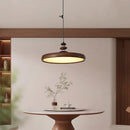 Axyaa Modern Walnut LED Chandelier for Dining Bedroom Kitchen Home Decor