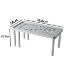 Axyaa Expandable Kitchen Counter Shelf Organizer Rack Stackable Pantry Bathroom Storage