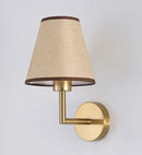 Axyaa Fabric Cover Wall Lamp: Modern Minimalist Bedroom Bedside Light