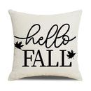 Axyaa Thanksgiving Pumpkin Maple Leaf Pillow Cover