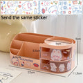 Axyaa Desktop Pen Holder: Multi-functional Organizer with Drawer & Partitions