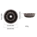 Axyaa Fluted Tube Cake Pan: Premium Heavy Duty Carbon Steel Baking Mold