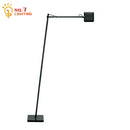 Axyaa Industrial Swing Arm Floor Lamp with Dimming Touch Switch for Modern Living Spaces
