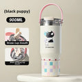 Axyaa Stainless Steel Vacuum Insulation Cup with Straw, Large & Portable