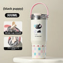 Axyaa Stainless Steel Vacuum Insulation Cup with Straw, Large & Portable