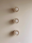 Axyaa Stone Wall Lamp for Bedroom Headboard Retro Living Room Hallway Lighting