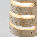 Axyaa Yellow Cave Stone Bedside Pendant Lamp