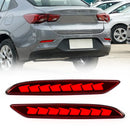 Axyaa LED Rear Bumper Reflector Lights Chevrolet Cavalier 2020-2022 Dynamic Turn Signal