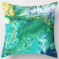 Axyaa Ocean Blue Wave Pattern Cushion Cover for Home Living Room Sofa