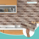 Axyaa Backsplash Tile Sticker Self Adhesive Waterproof Peel and Stick Tile Sticker