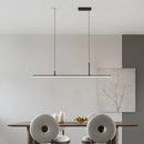 Axyaa Modern Minimalist LED Pendant Light for Dining Room, Living Room, Bedroom - Black/White Chandelier