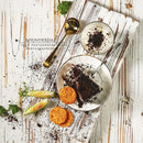 Solid Wood Gourmet Chopping Board by Axya: Retro Style for Food, Dessert & Photography