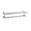 Axyaa Stainless Steel Bathroom Towel Shelf with Toilet Paper Holder & Soap Dish
