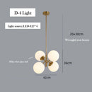 Axyaa Nordic Minimalist Magic Bean Pendant Light - Luxurious Creative Chandeliers