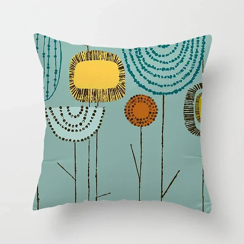 Bohemian Geometric Pattern Printed Pillowcase - Axyaa Brand