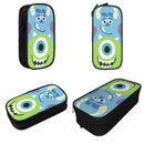 Axyaa Monsters Mike and Sullivan Double Layer Pencil Case for School and Makeup
