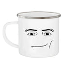 Axyaa Woman Face Enamel Travel Coffee Mug - Funny Gamer Gift