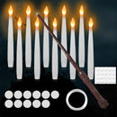 Axyaa Flameless Flicker LED Candles with Remote Control - Set of 10/20