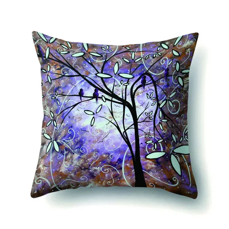 Axyaa Retro Floral Pillow Case 45x45cm