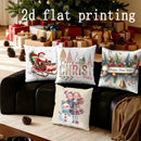 Axyaa Festive Pillow Covers for Sofa, Bedroom, Car - Christmas & New Year Theme