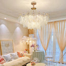 Axyaa Cream Wind Chandelier: Luxury French Crystal Light