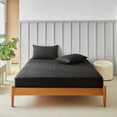 Waterproof Quilted Mattress Cover by Axyaa - Single/Double/140/160 White