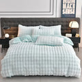 Axyaa Velvet Bedding Set: Duvet Cover, Comforter, Sheet, Pillowcase - 4pc Set