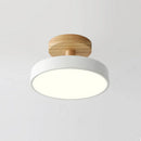 Axya Nordic Wood Ceiling Light - Modern Macaroon Design