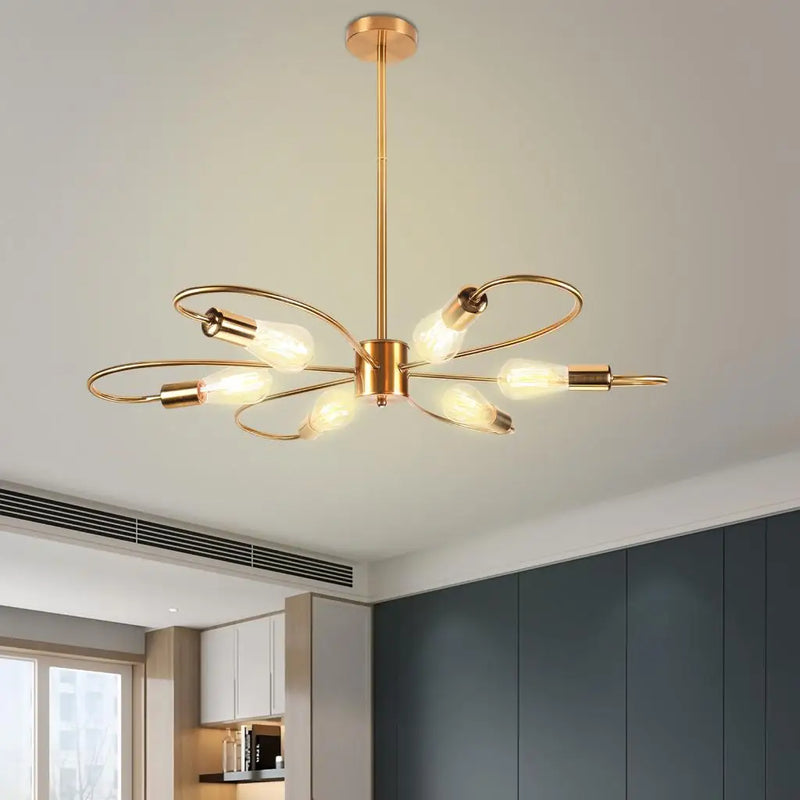 Nordic LED Ceiling Chandeliers by Axyaa for Living Dining Room & Bedroom Lighting