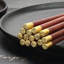 Axyaa Mahogany Stainless Steel Chicken Wings Chopsticks Gift Box