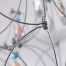 Axyaa Luxury Blue Crystal LED Chandeliers for Living Dining Room Décor