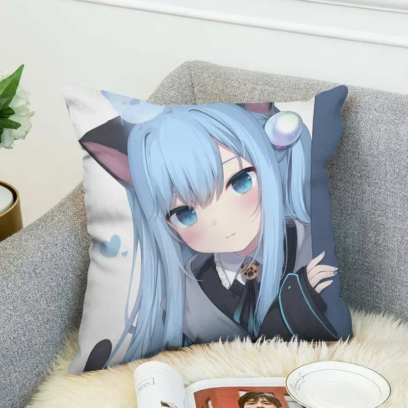 Axyaa Shizuku Anime Pillow Covers 45*45 Cushion Cover for Fall Decor