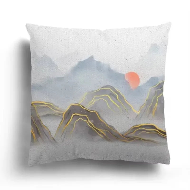 Axyaa Retro Series Ink Painting Pillowcase Collection